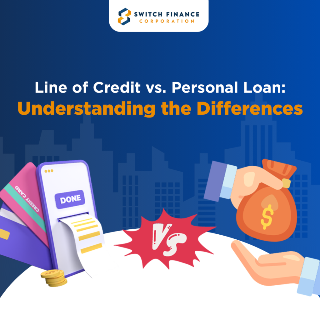 line of credit vs personal loan understanding the difference